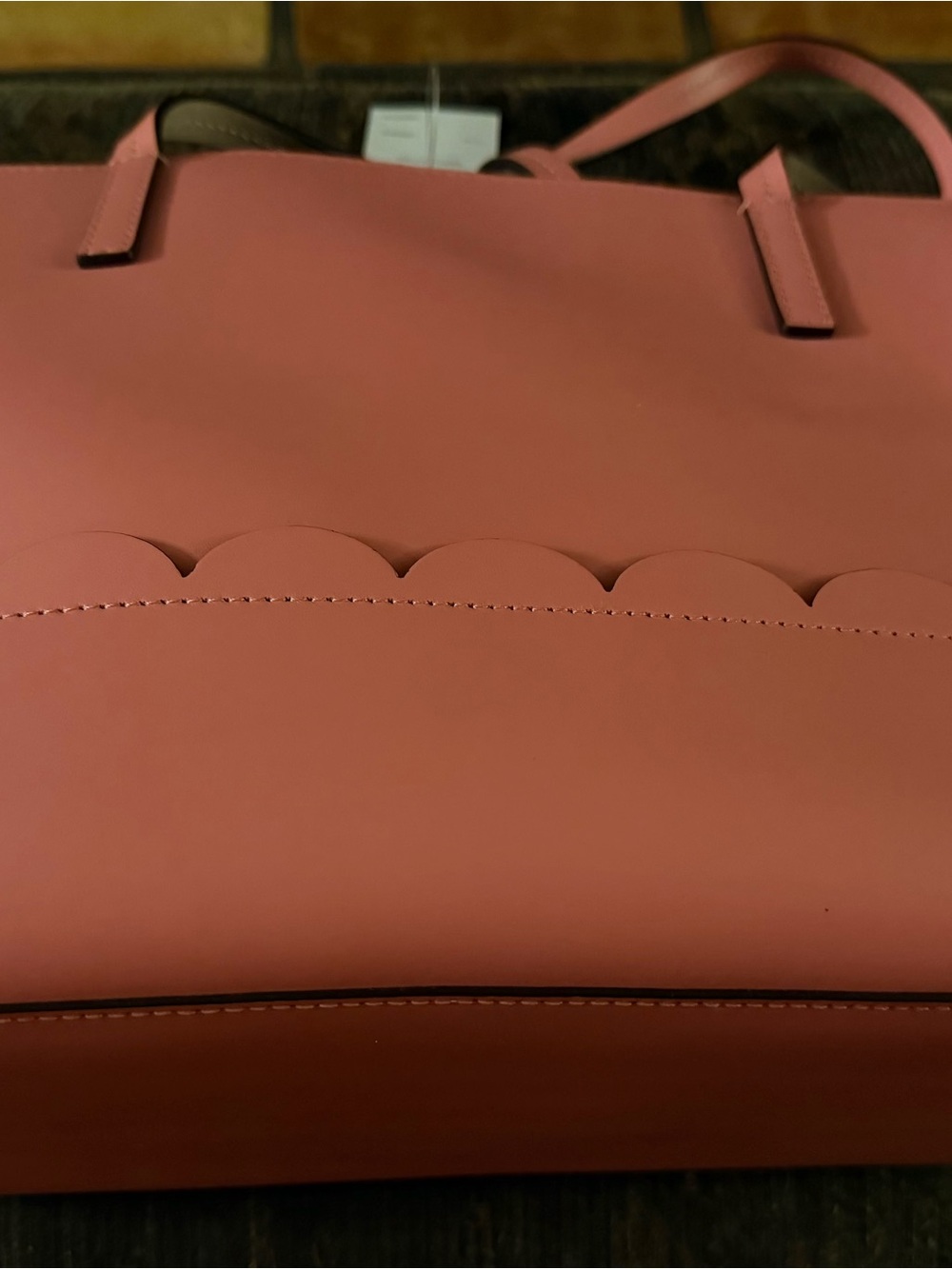 BRAND NWT KATE SPADE PINK SCALLOPED TOTE WITH MATCHING WALLET
